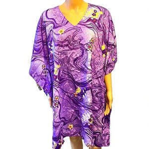 Bellamaya One Size Fit Most Boho Artsy Floral Beach Summer Swimsuit Coverup top